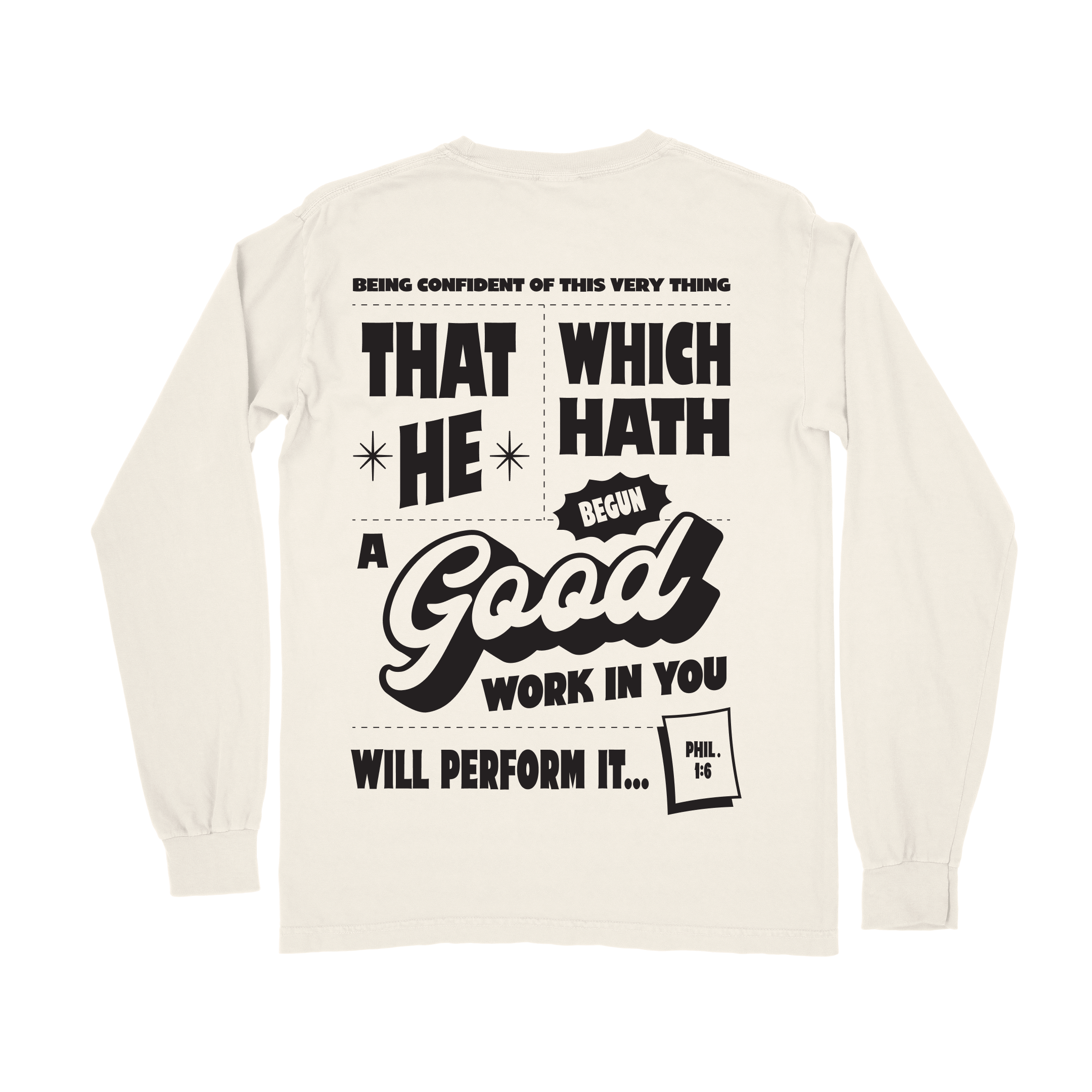 GOOD Work In You Long Sleeve Tee - Ivory