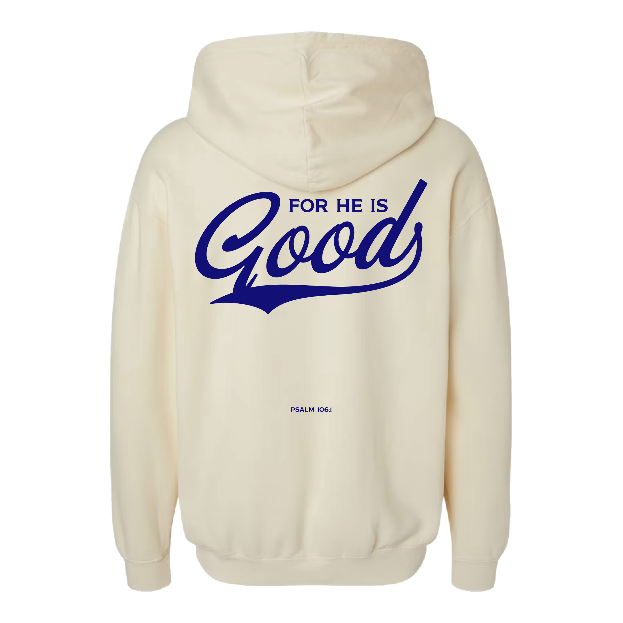 For He is GOOD Lightweight Hoodie - Ivory