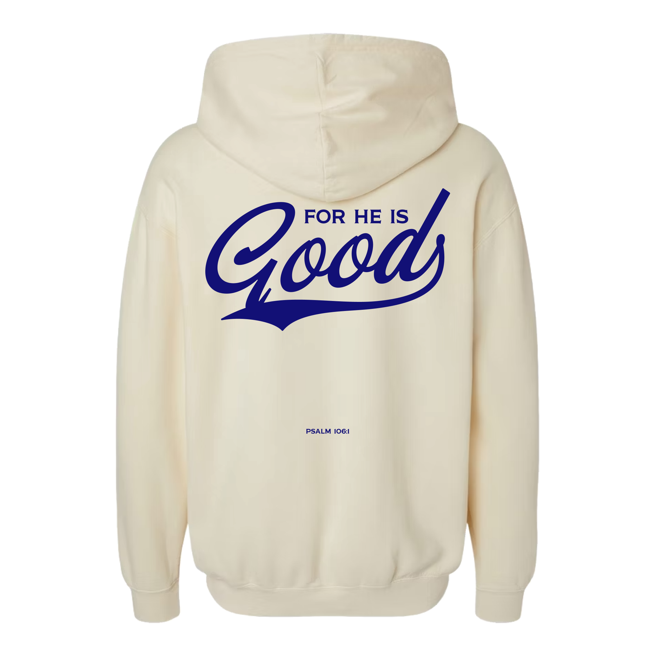 For He is GOOD Lightweight Hoodie - Ivory