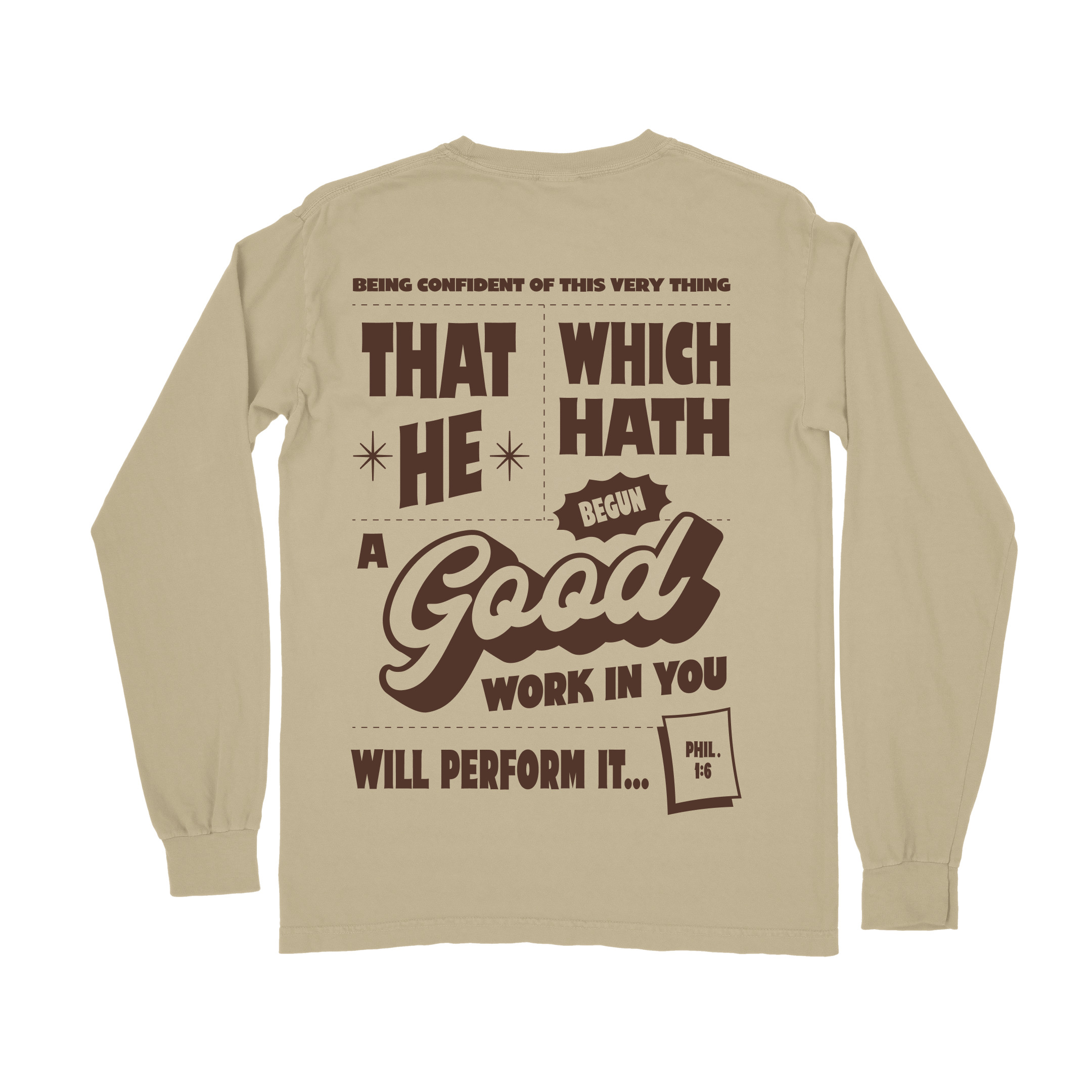 GOOD Work In You Long Sleeve Tee - Khaki