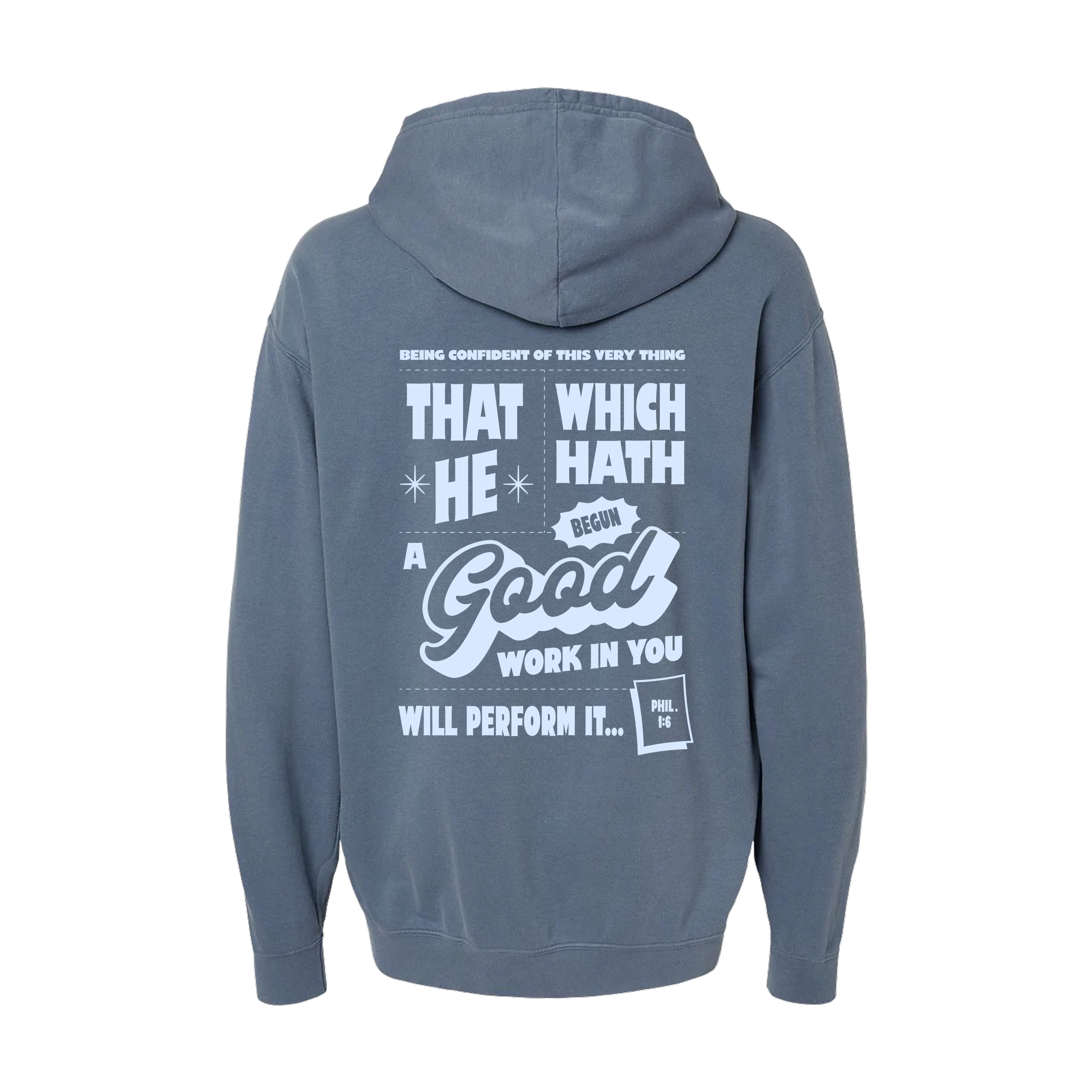 GOOD Work In You Lightweight Hoodie - Blue Jean