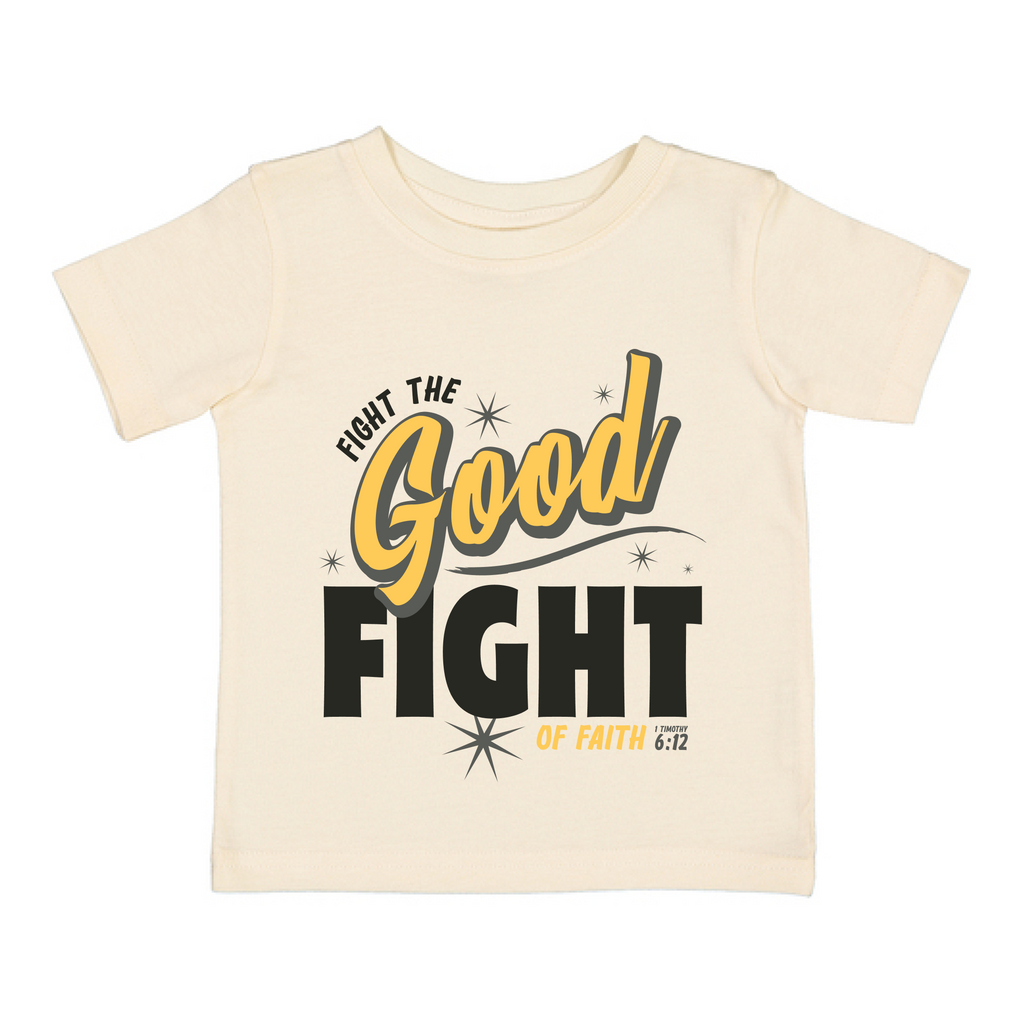Fight the GOOD Fight of Faith Infant Fine Jersey Tee - Ivory