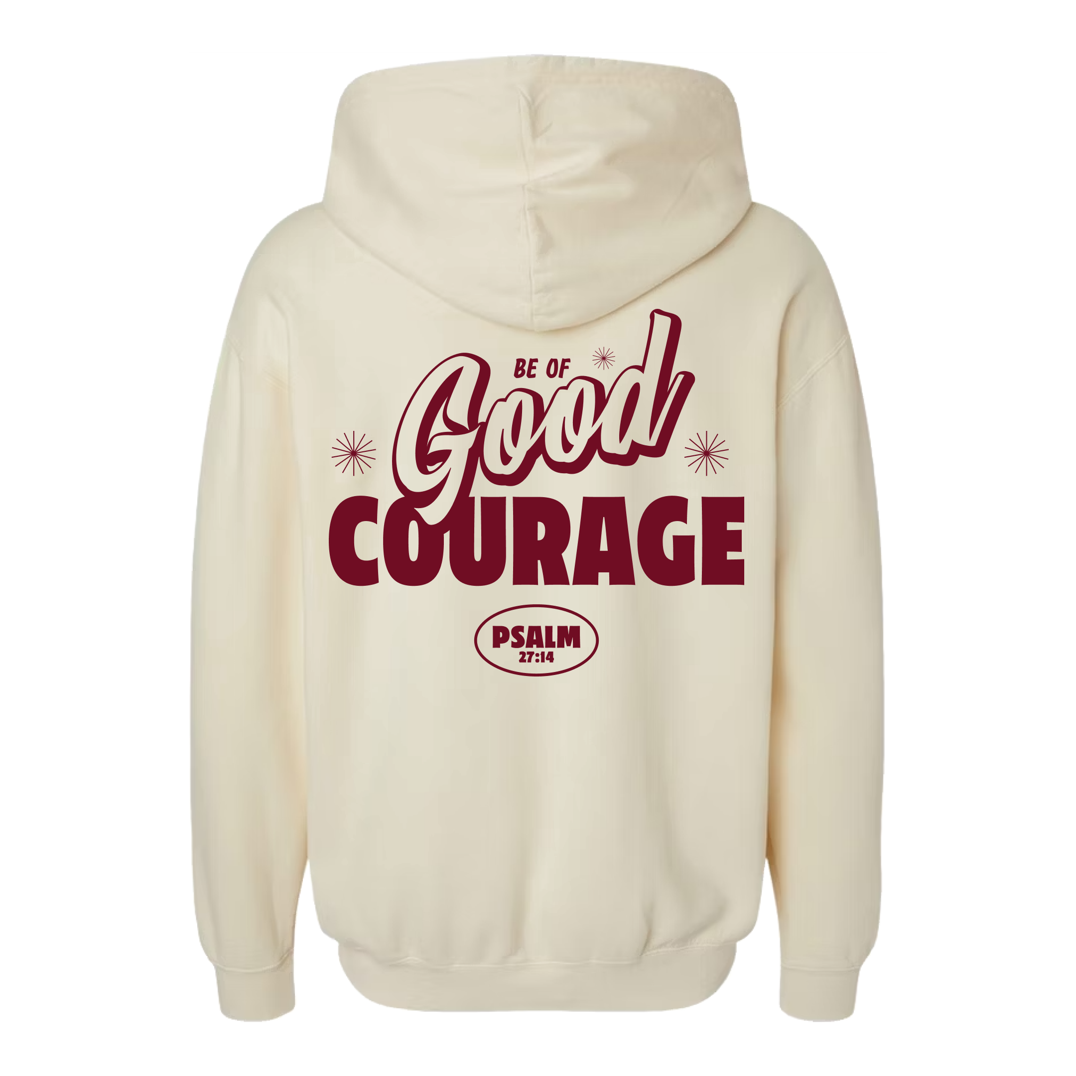Be of GOOD Courage Lightweight Hoodie - Ivory