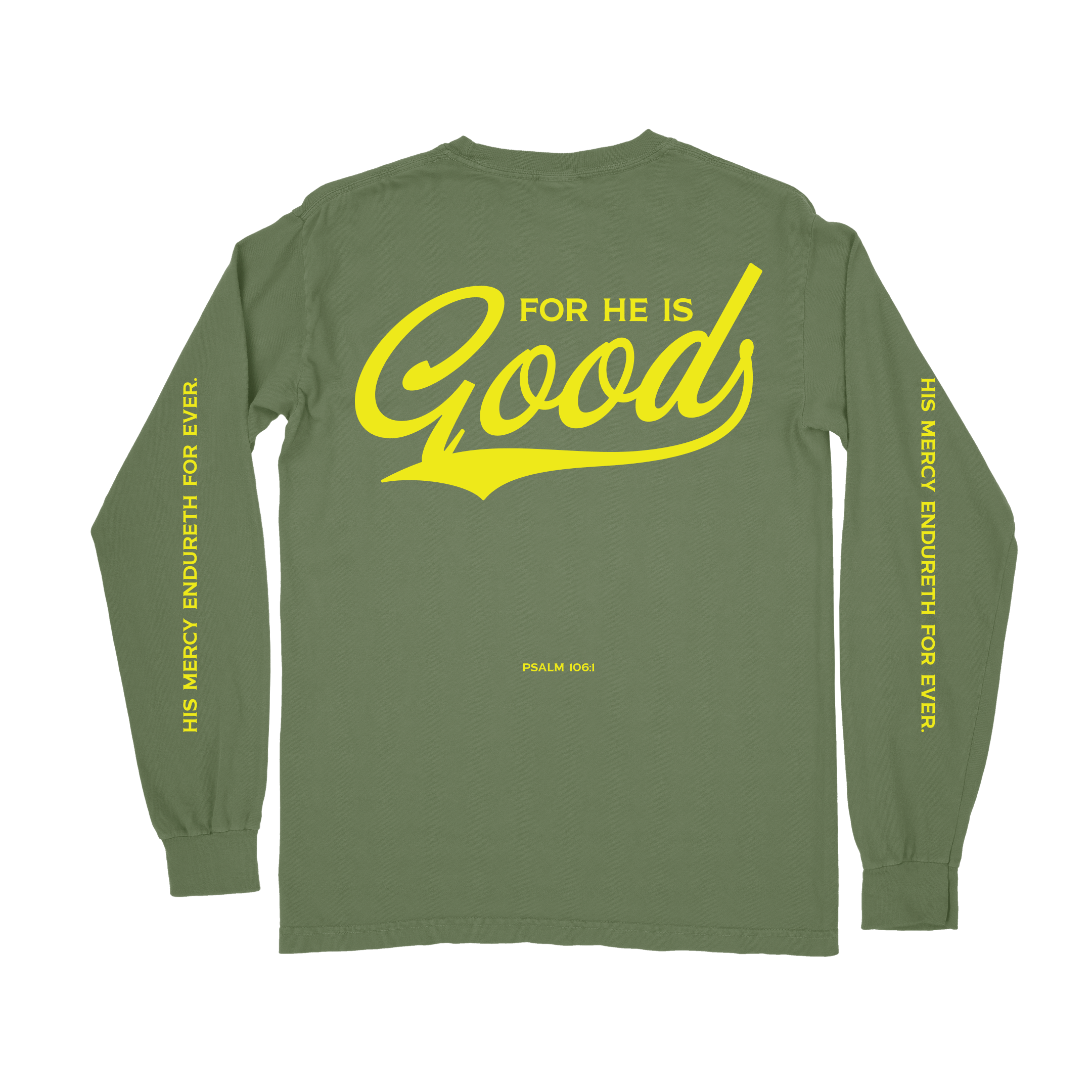For He is GOOD Long Sleeve Tee - Hemp