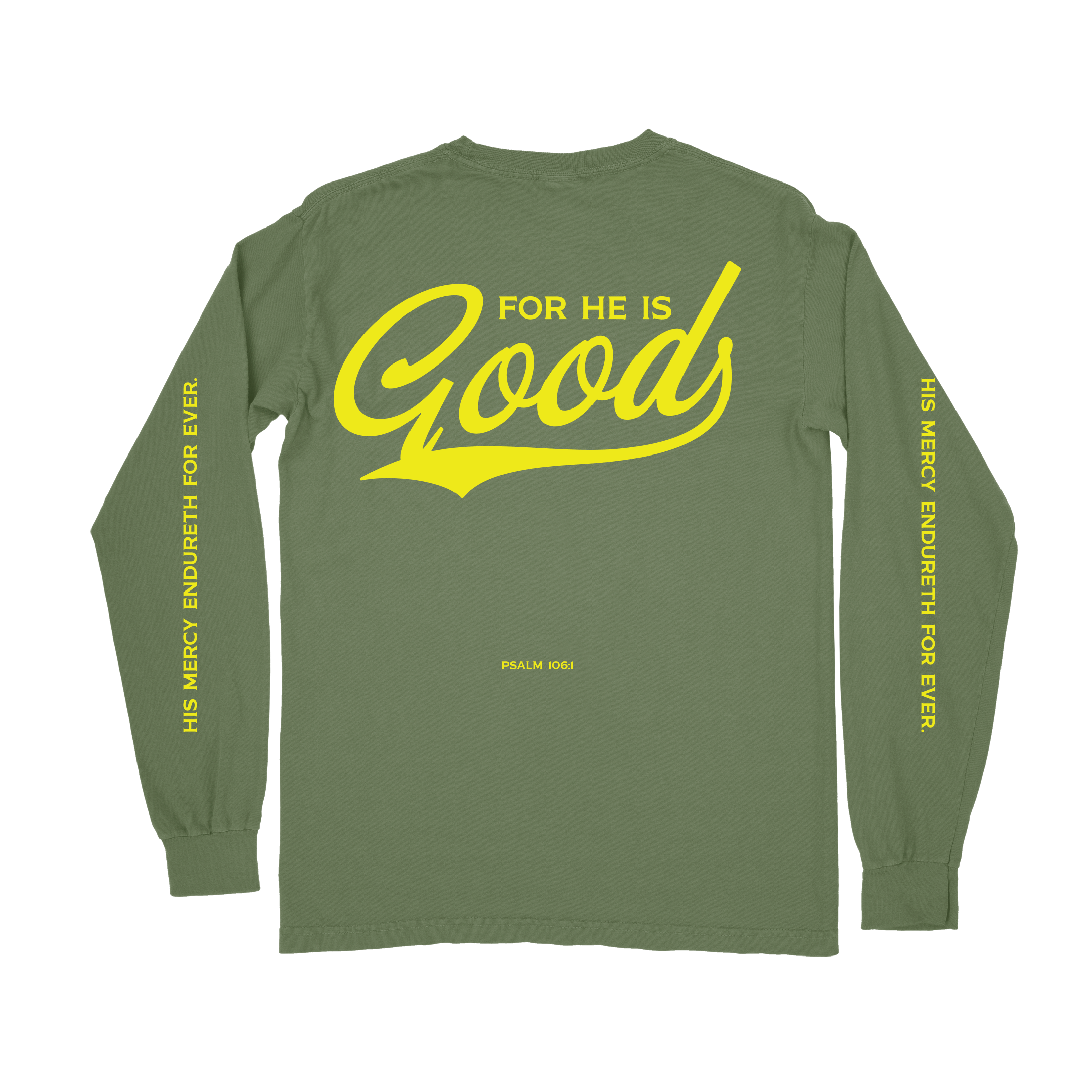 For He is GOOD Long Sleeve Tee - Hemp