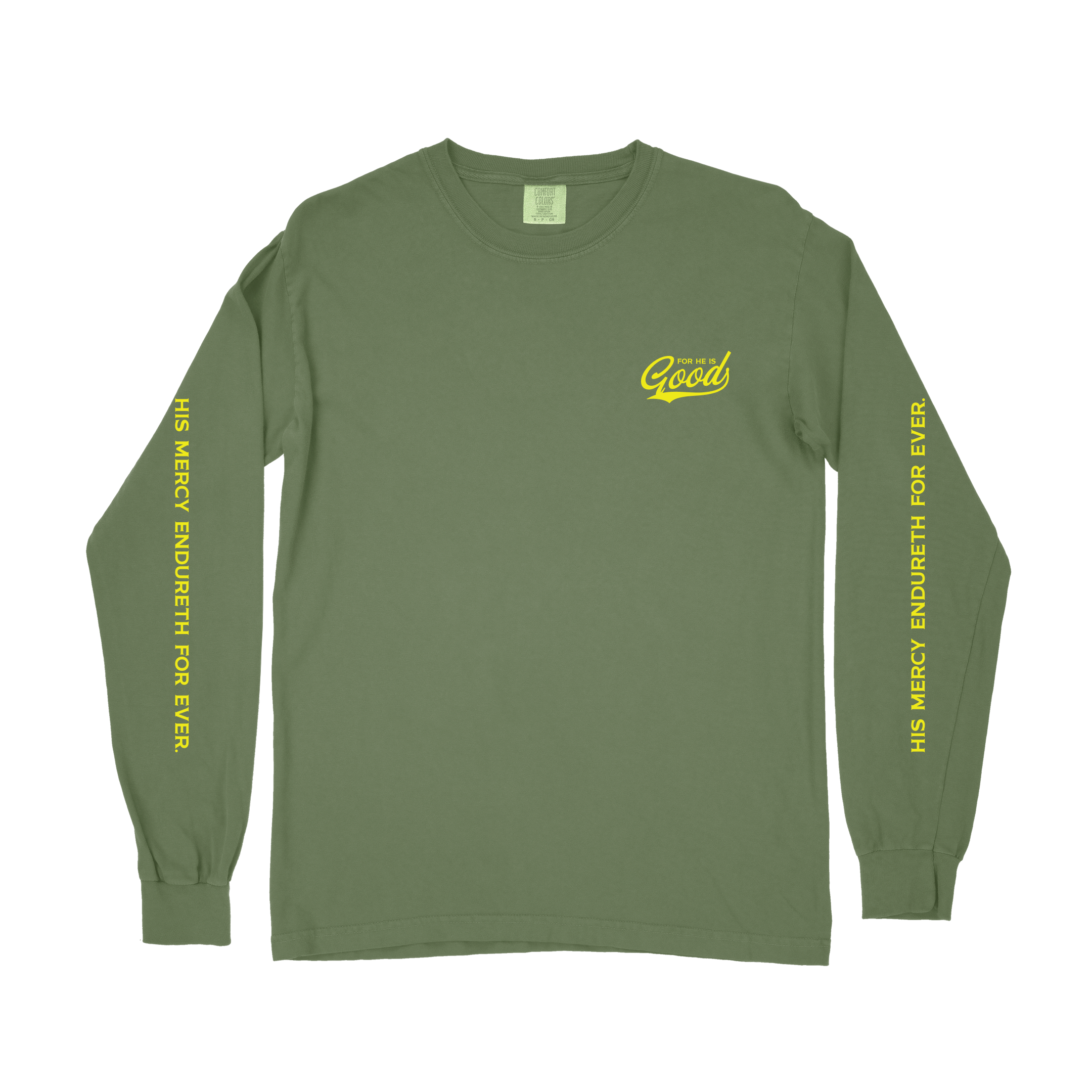 For He is GOOD Long Sleeve Tee - Hemp
