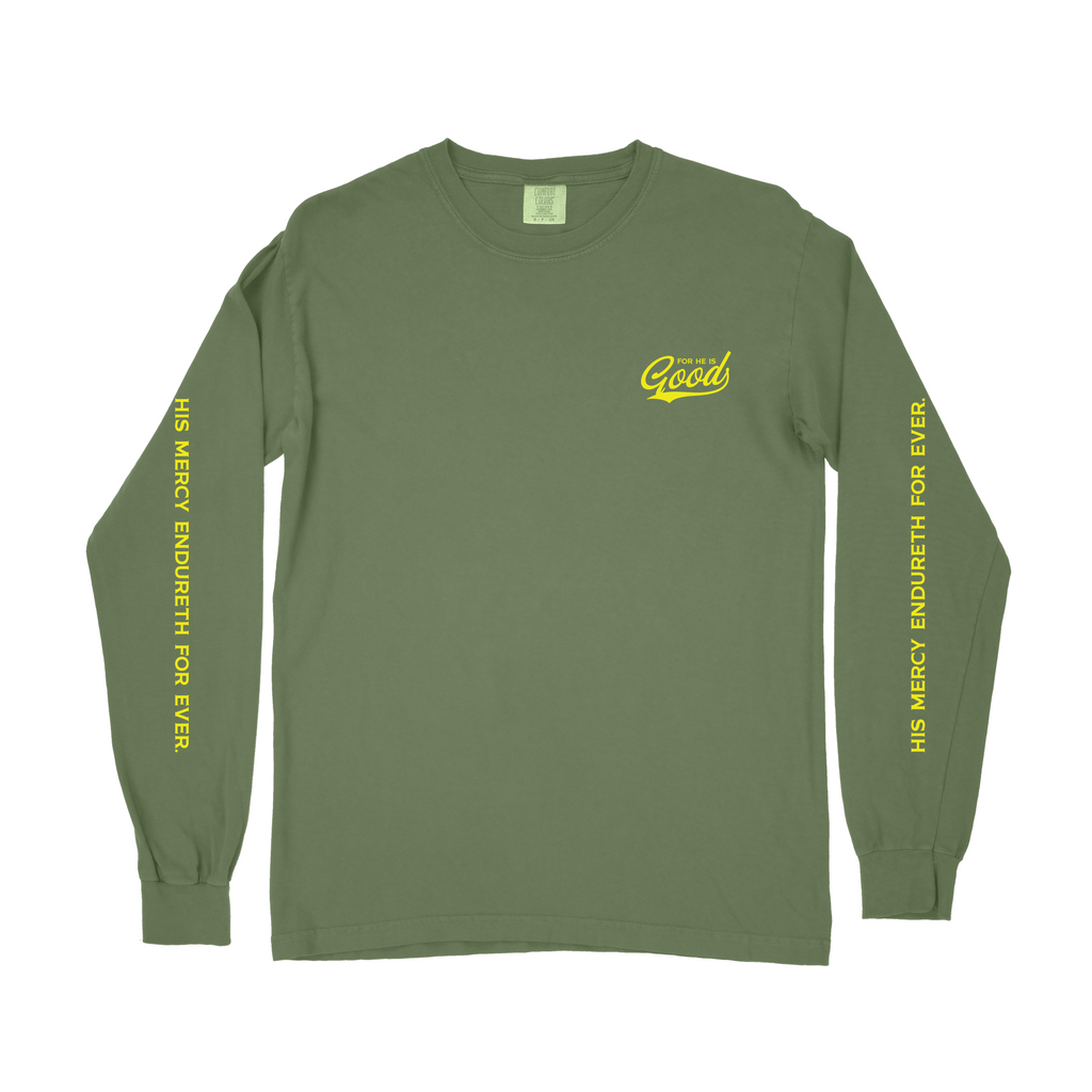 For He is GOOD Long Sleeve Tee - Hemp