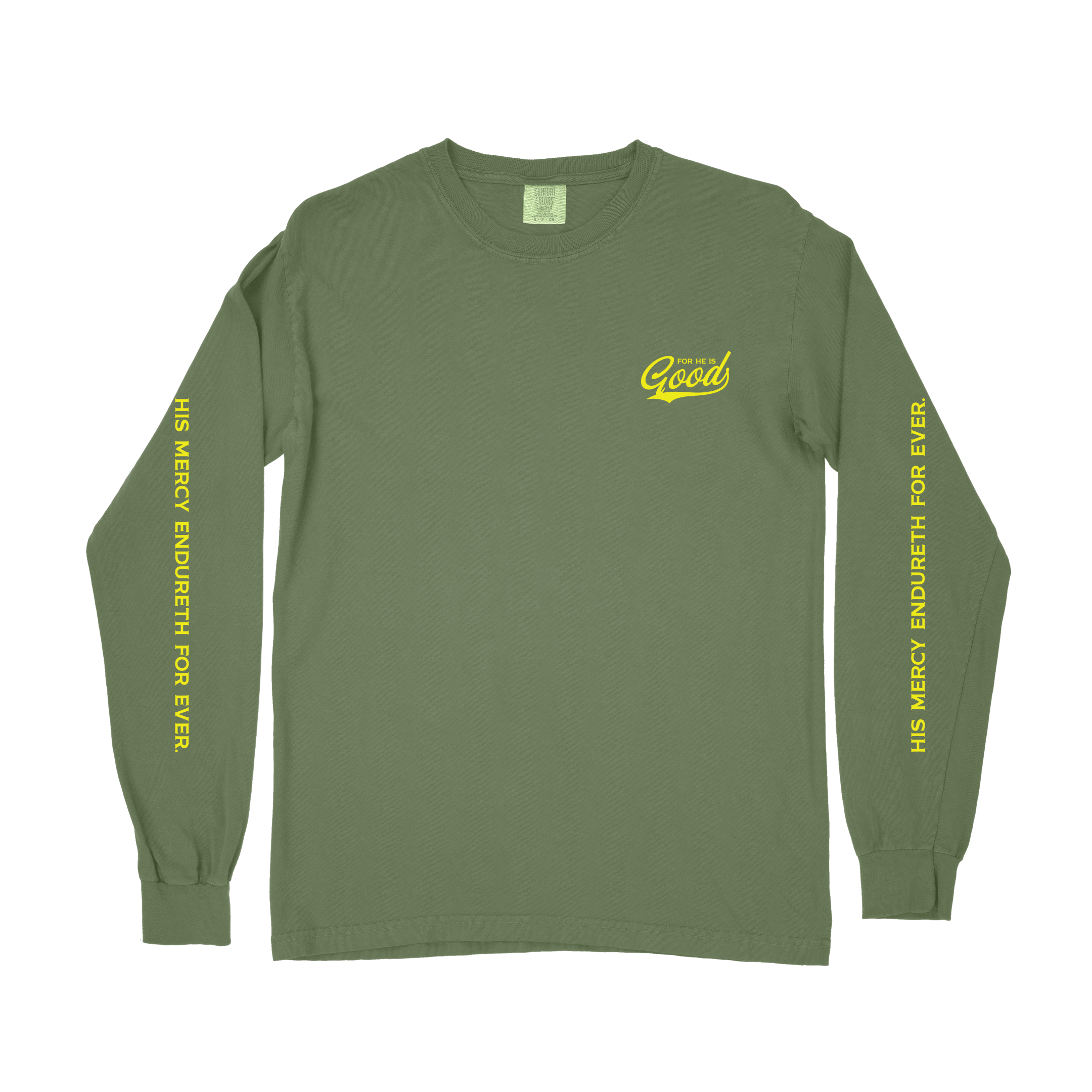 For He is GOOD Long Sleeve Tee - Hemp