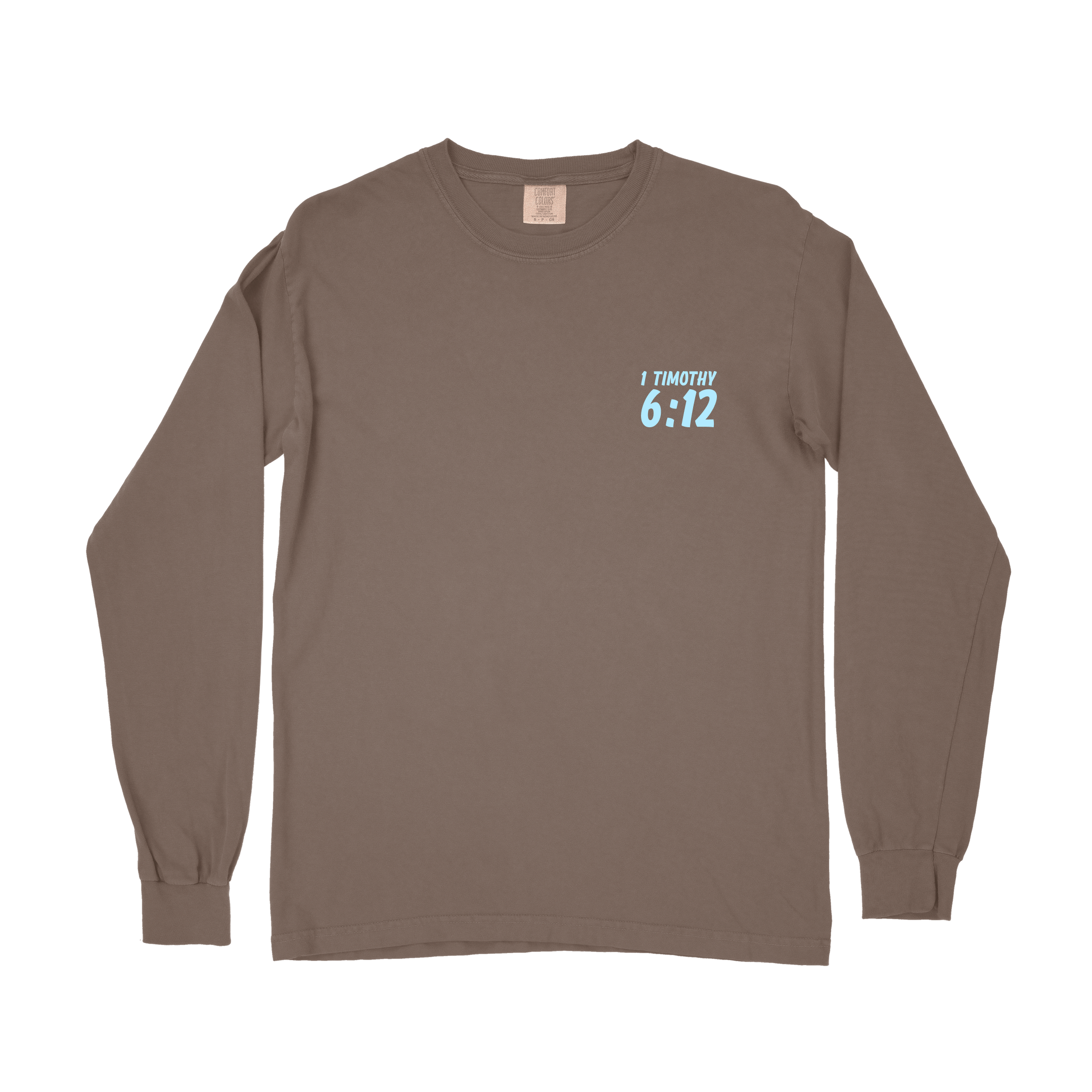 Fight the GOOD Fight of Faith Long Sleeve Tee - Espresso