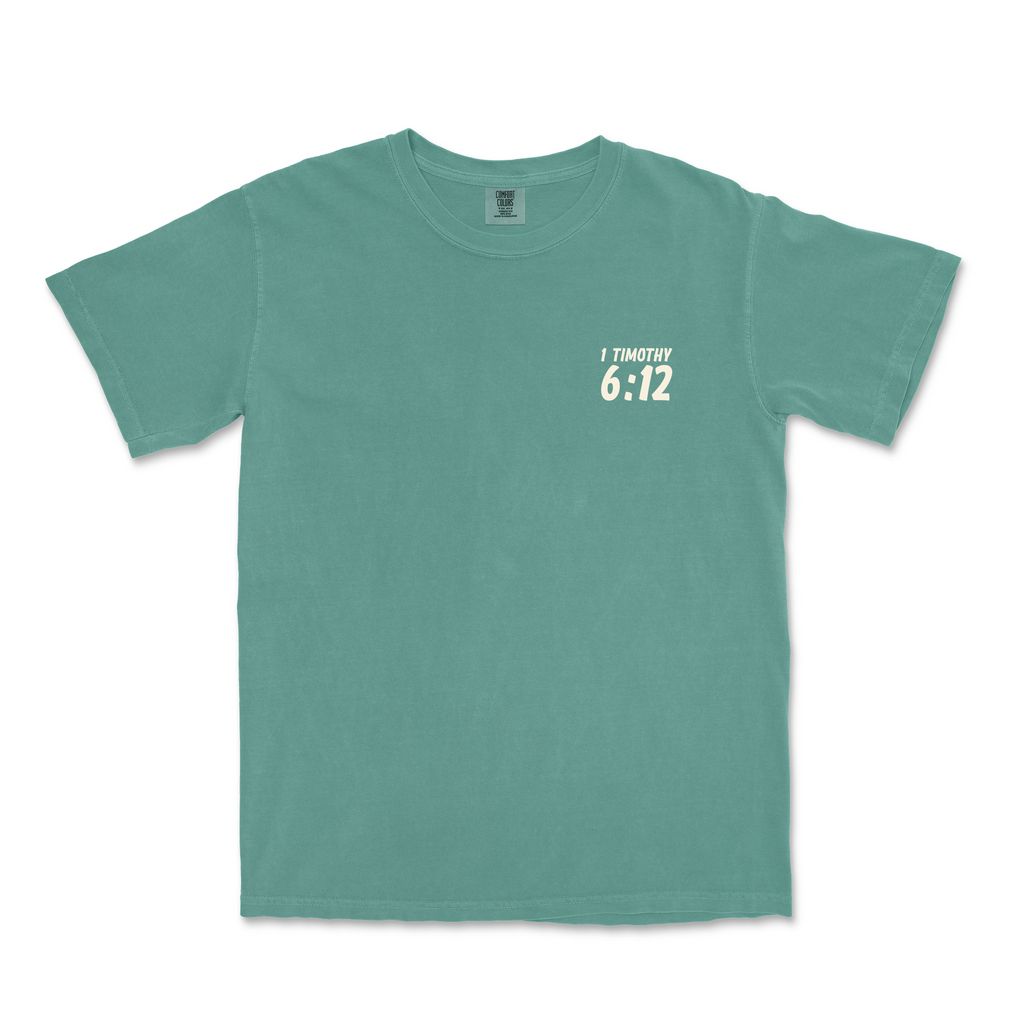Fight the GOOD Fight of Faith Tee - Light Green