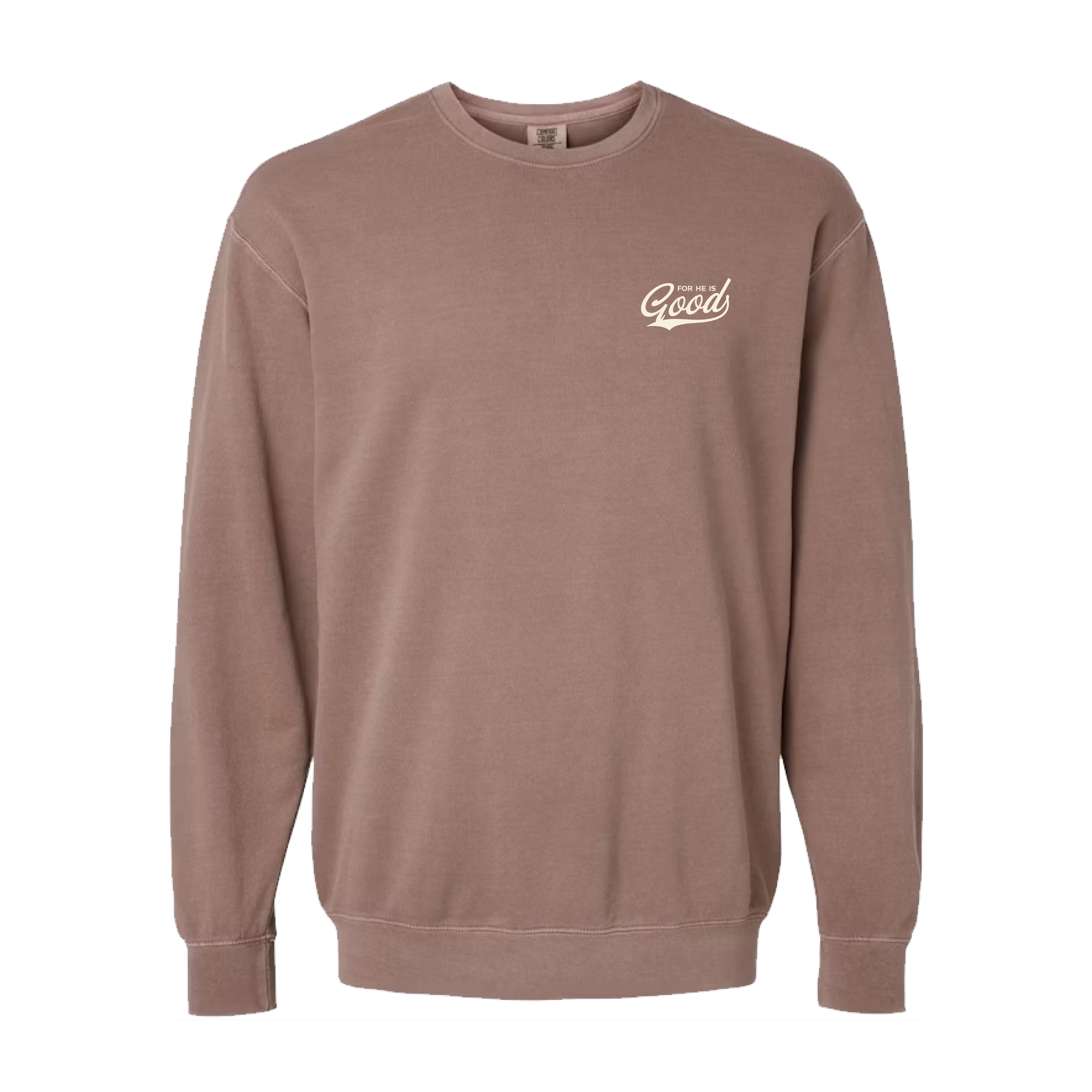 For He is GOOD Crewneck - Espresso