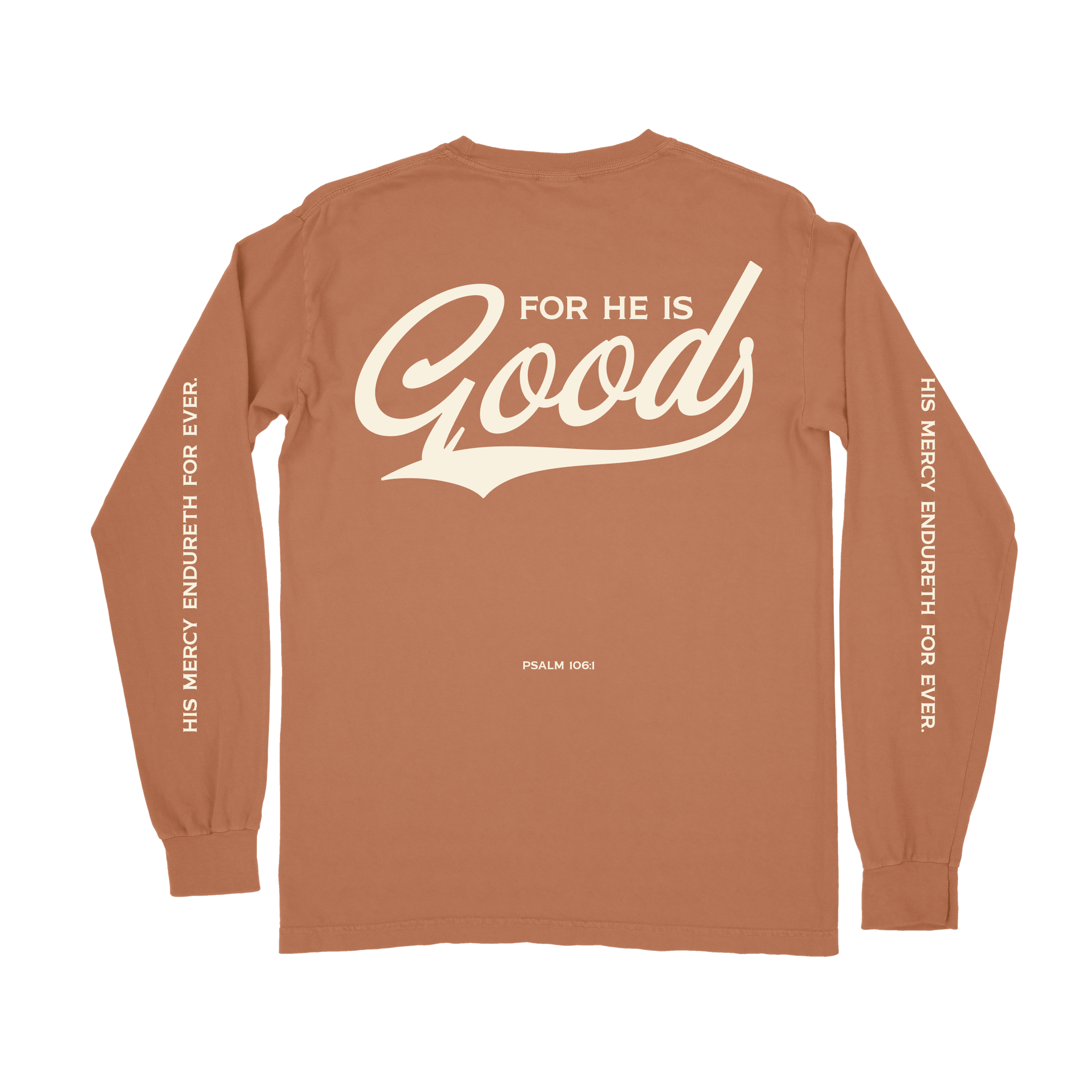 For He is GOOD Long Sleeve Tee - Yam
