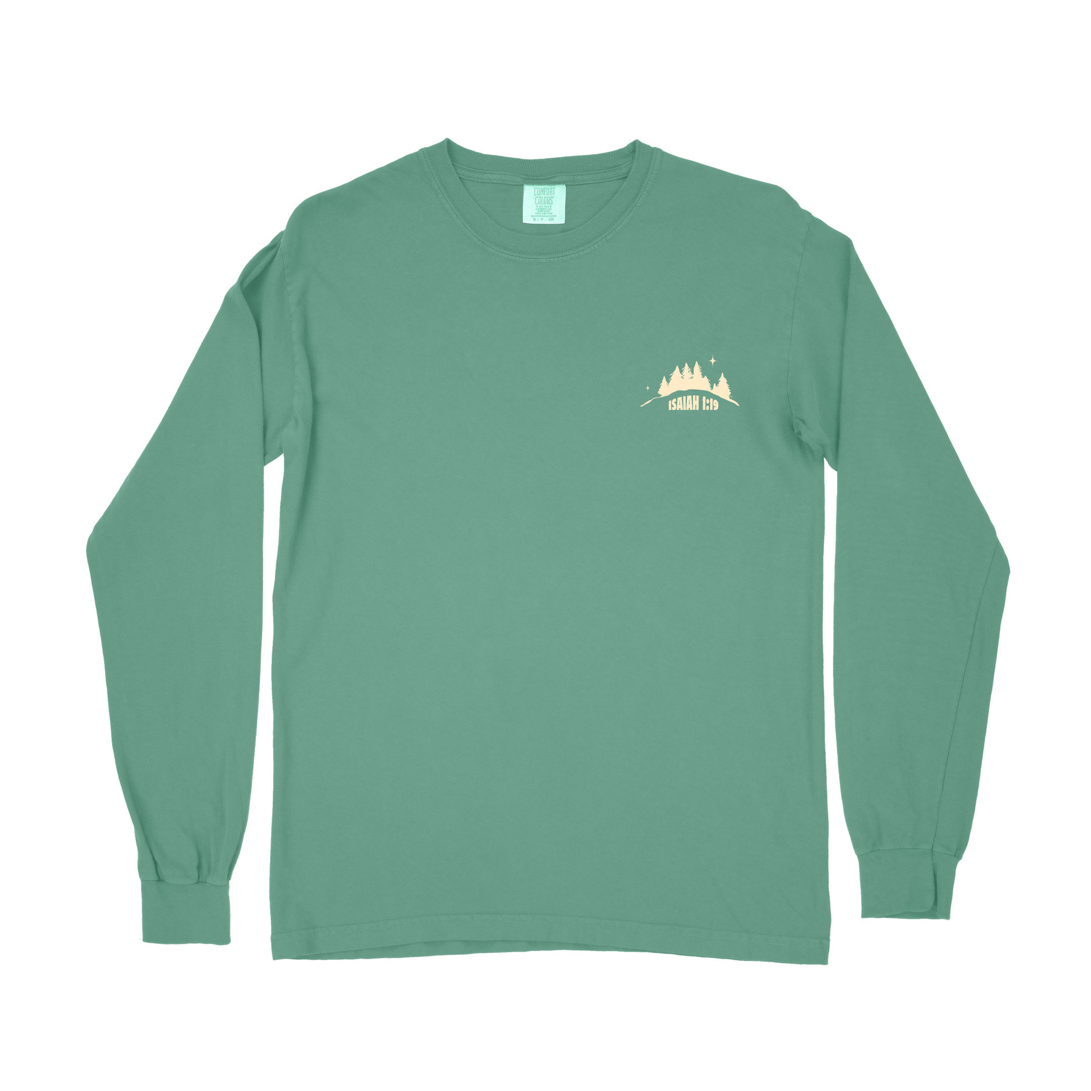 Eat the GOOD of the Land Long Sleeve Tee - Light Green