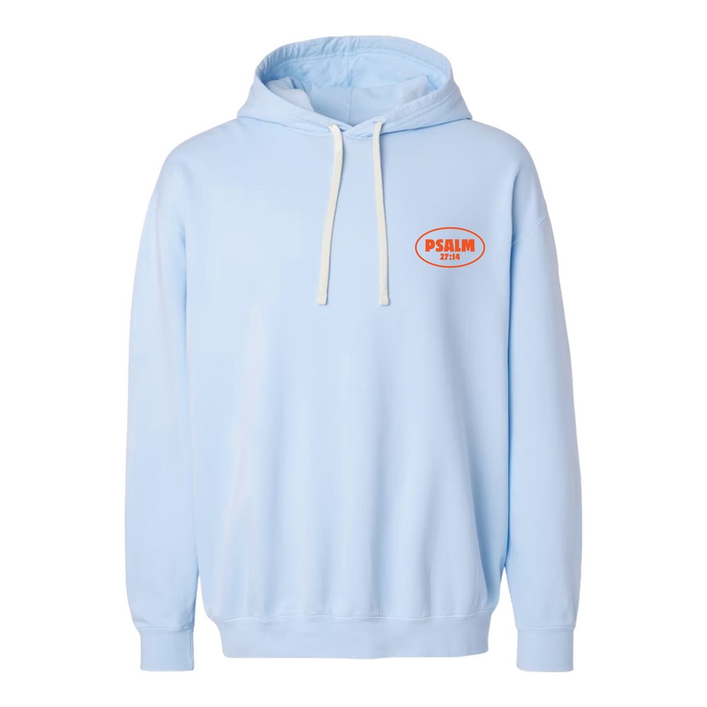 Be of GOOD Courage Lightweight Hoodie - Hydrangea