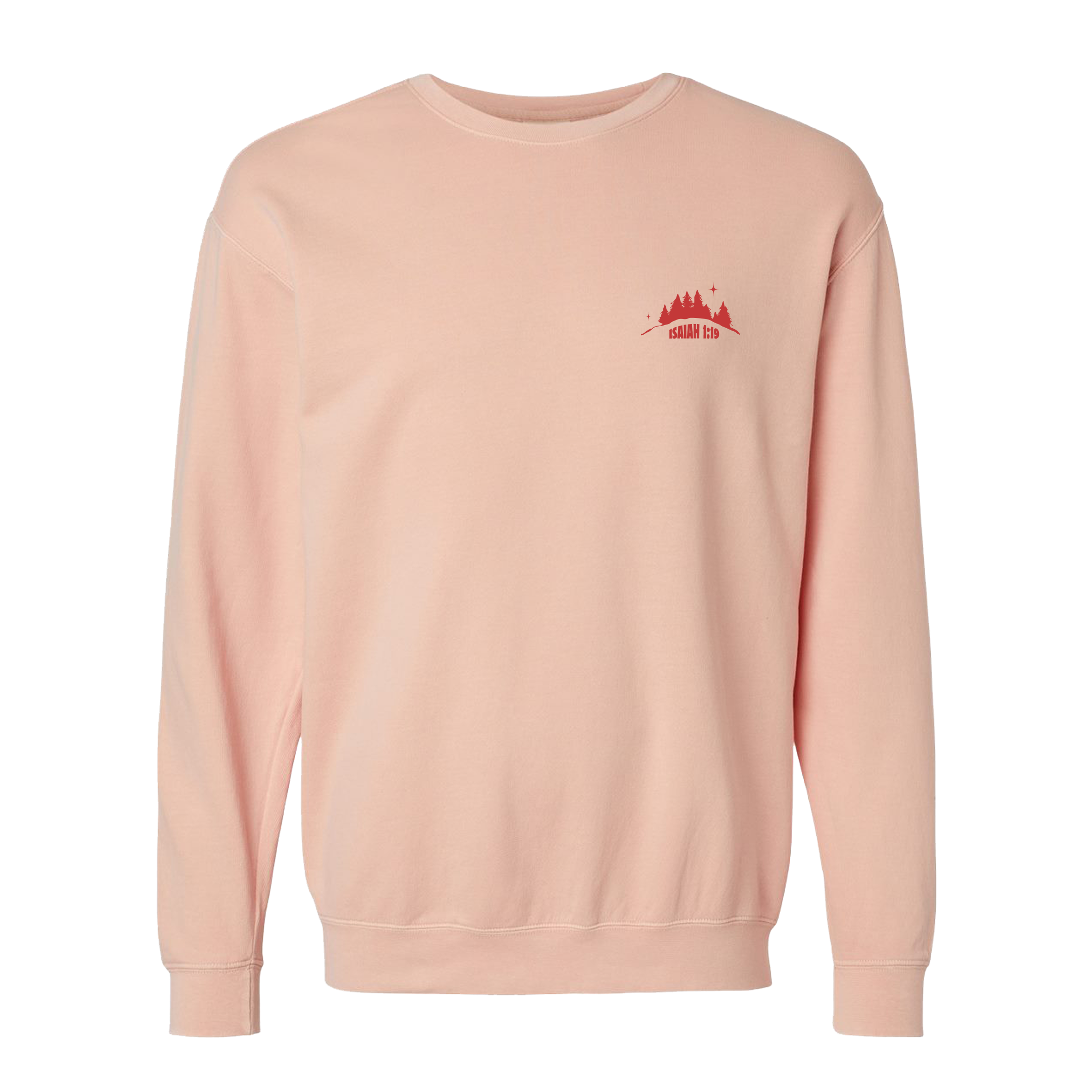 Eat the GOOD of the Land Lightweight Crewneck - Peachy