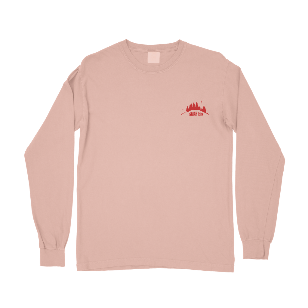 Eat the GOOD of the Land Long Sleeve Tee - Peachy