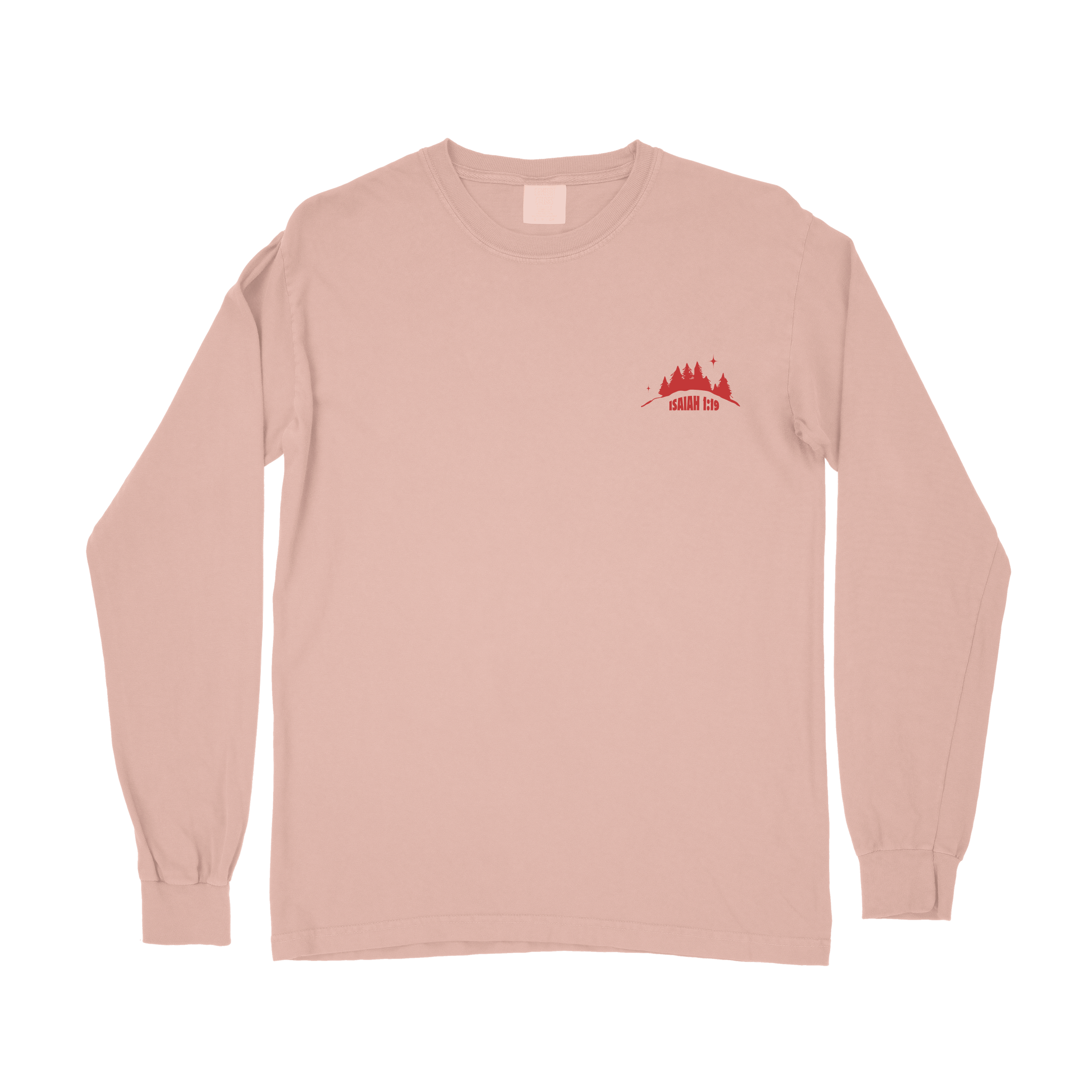 Eat the GOOD of the Land Long Sleeve Tee - Peachy