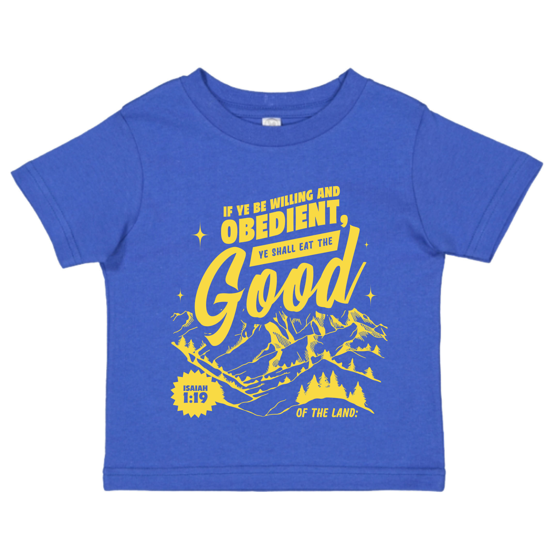 Eat the GOOD of the Land Infant Fine Jersey Tee - Royal