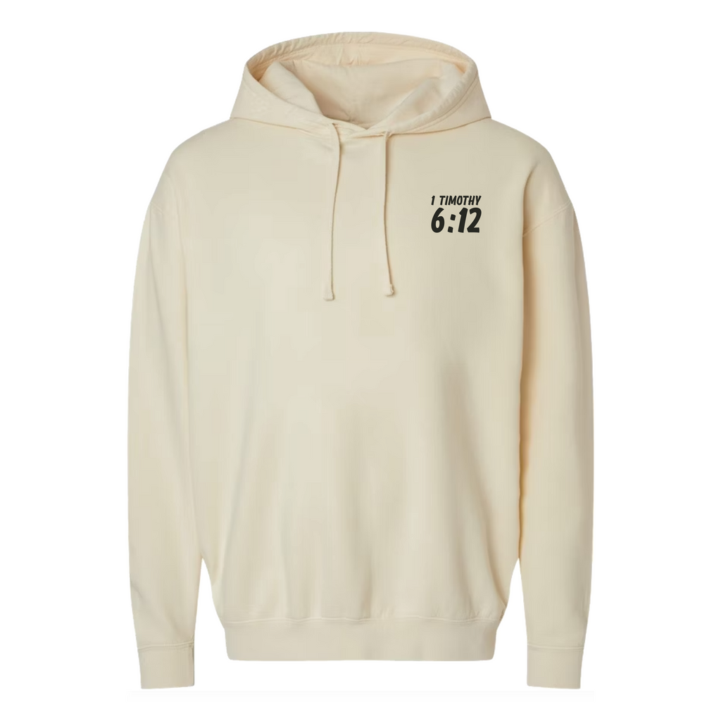 Fight the GOOD Fight of Faith Lightweight Hoodie - Ivory